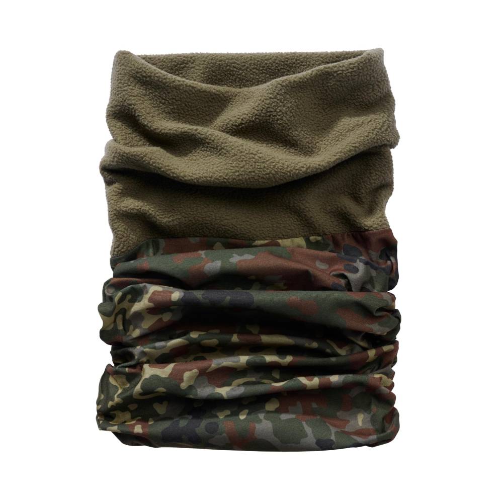 Brandit - Multifunctional Fleece Neck warmer/Gaiter - One size - Grün/Mehrfarben